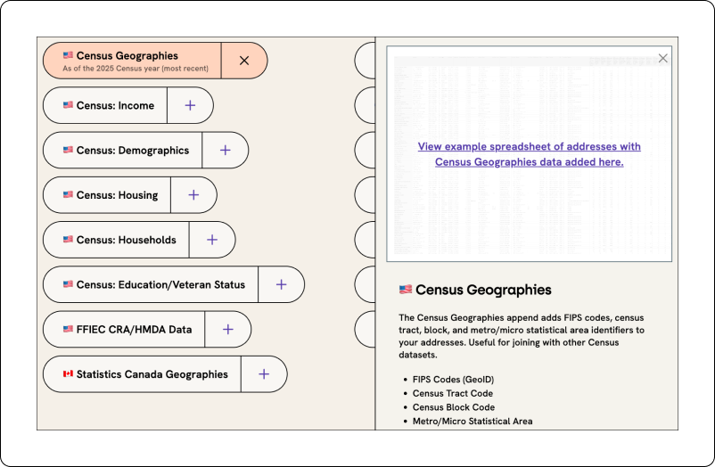 Geocodio - Census geographies append