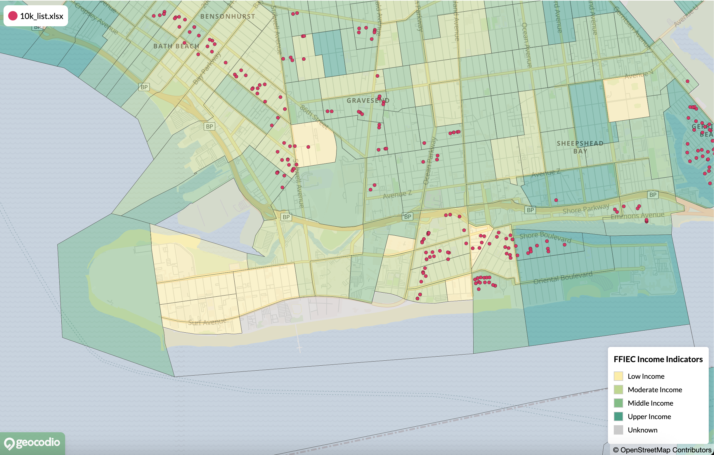 FFIEC Income Indicator Layer - Maps