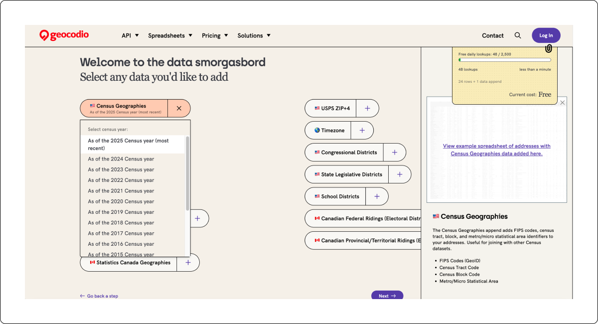 One-click data enrichment