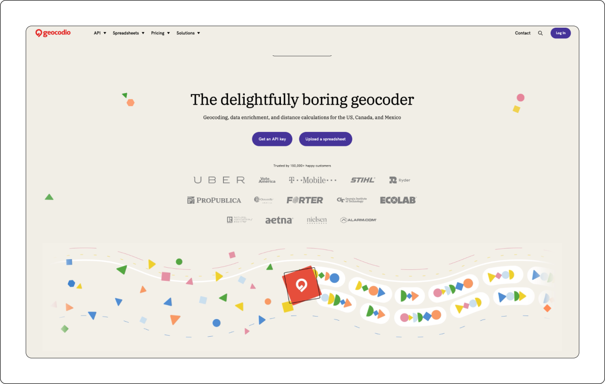 Geocodio redesign - homepage
