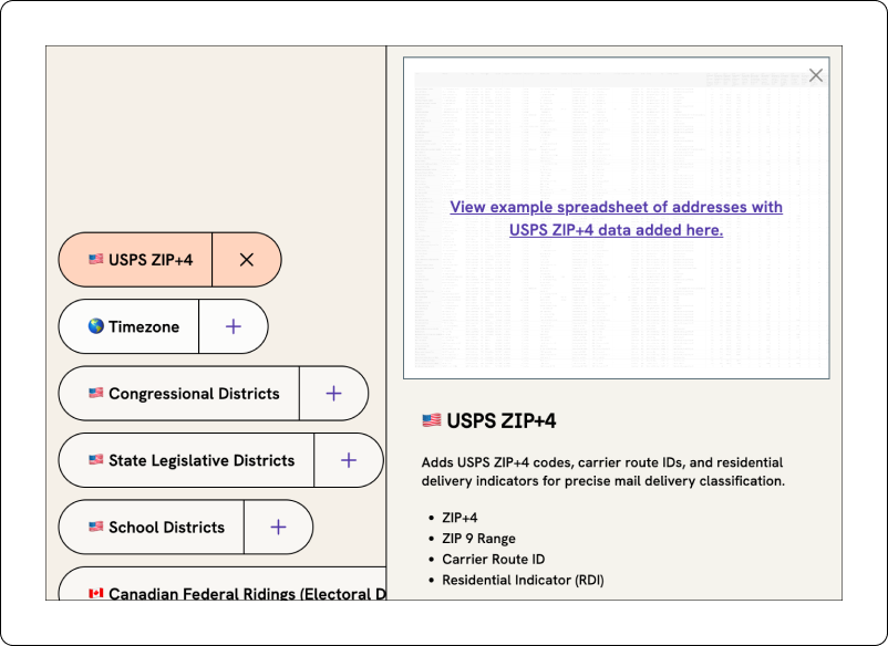 Geocodio - ZIP+4 data append
