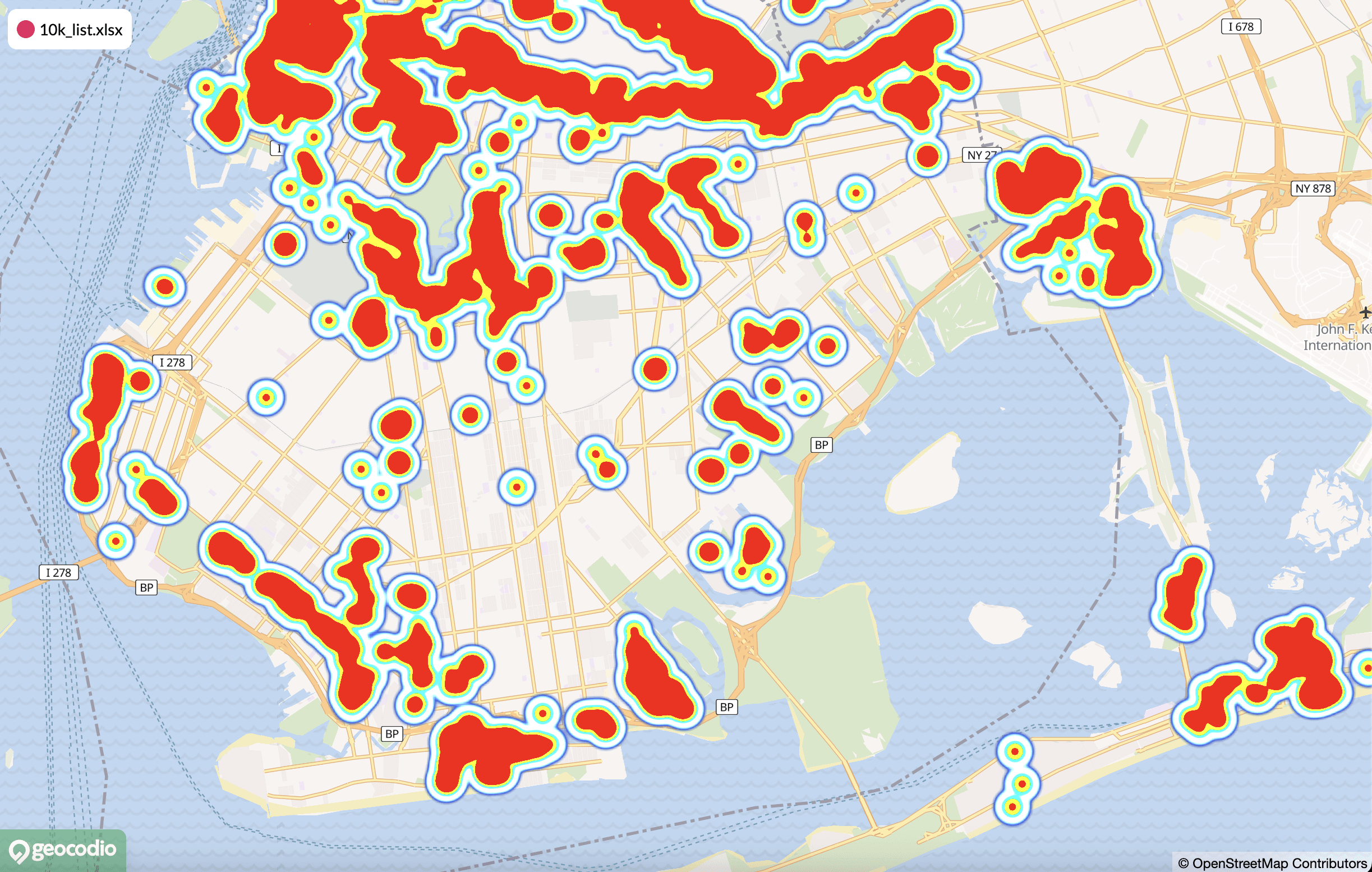 Heatmap visualiation