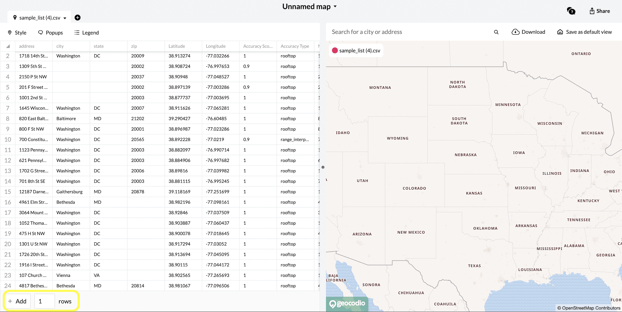 Adding Rows