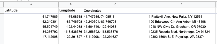 Showing printed results